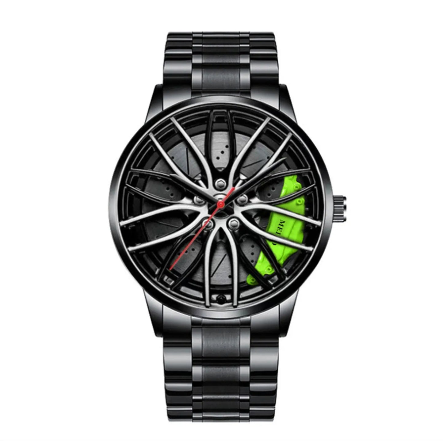 Men's Racing-Inspired Wheel Rim Watch