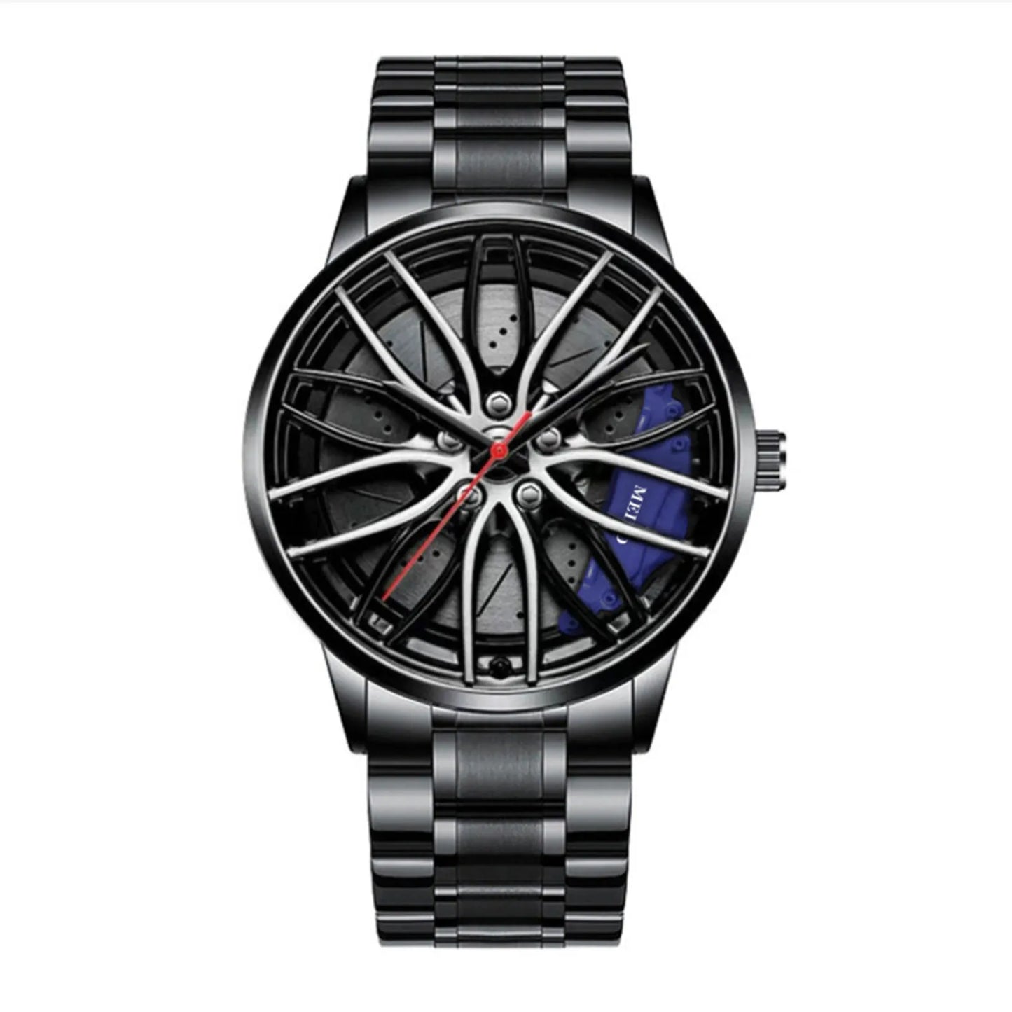 Men's Racing-Inspired Wheel Rim Watch
