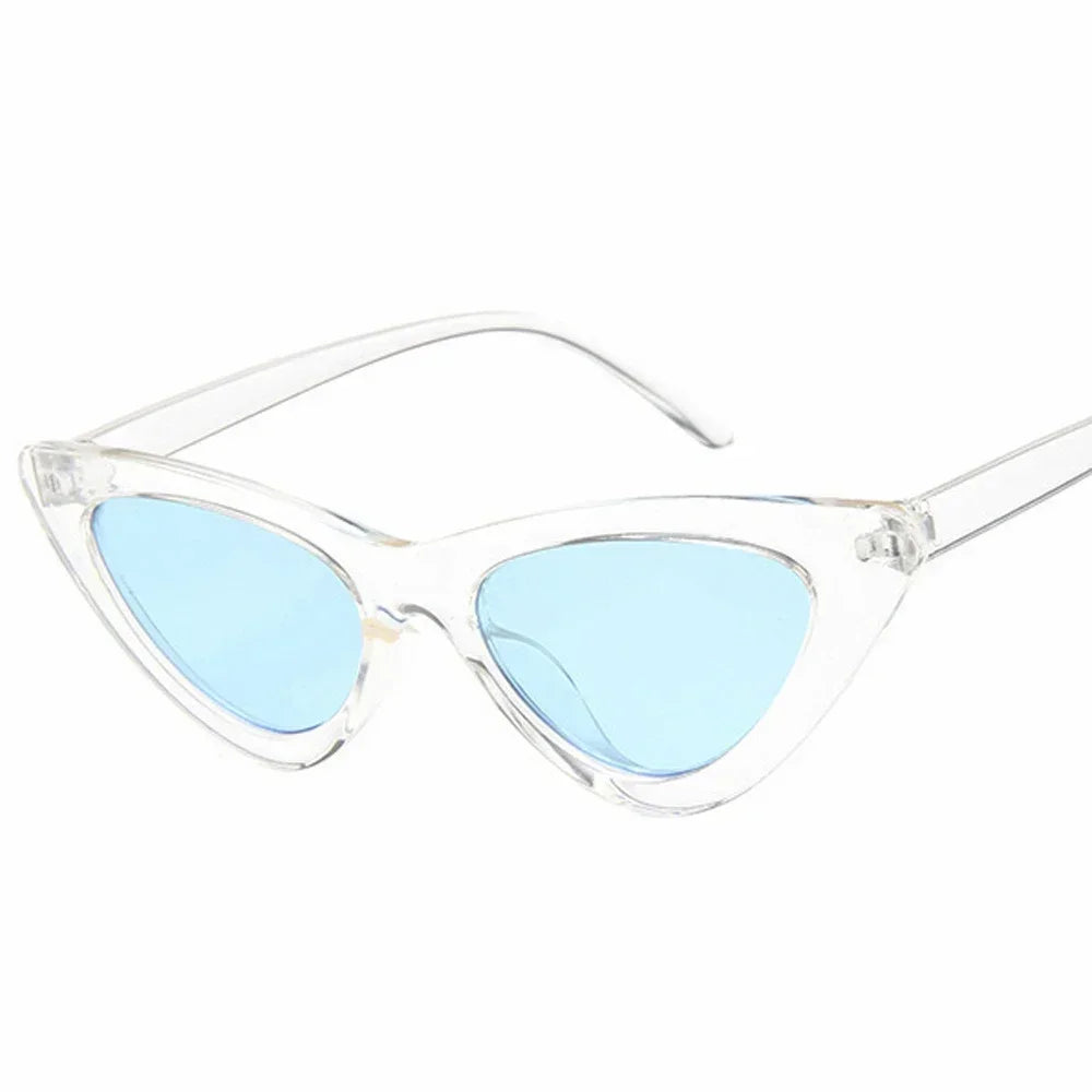 Selene Cat Eye Sunglasses – Vintage Slim Frame UV Eyewear for Women