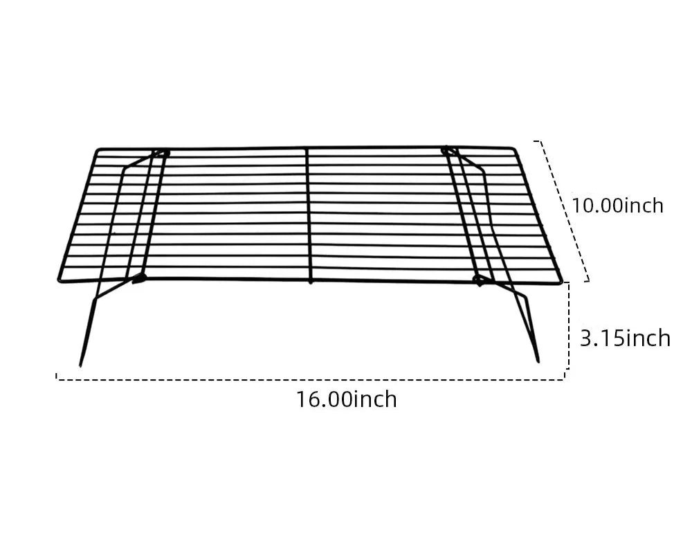 3-Tier Cooling Rack for Baking – Stackable Wire Rack for Cookies, Cakes & Pastries