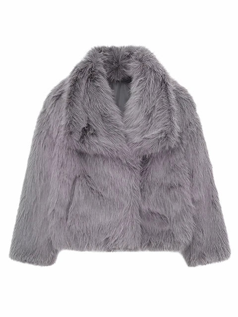 Luxurious Faux Fur Women’s Jacket