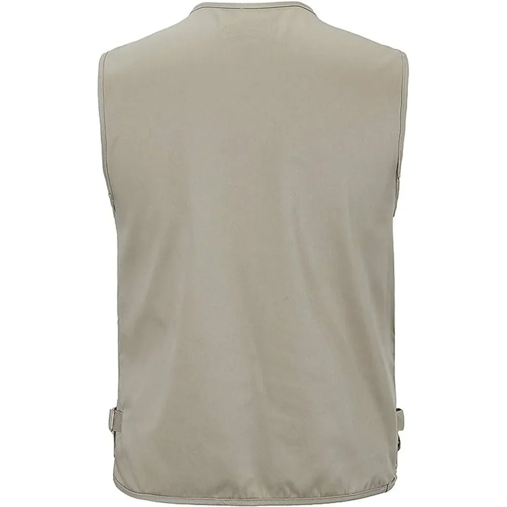 Men’s Utility Gilet – Multi-Pocket Zip-Up Cargo Vest