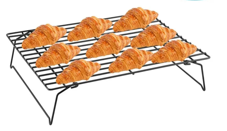 3-Tier Cooling Rack for Baking – Stackable Wire Rack for Cookies, Cakes & Pastries