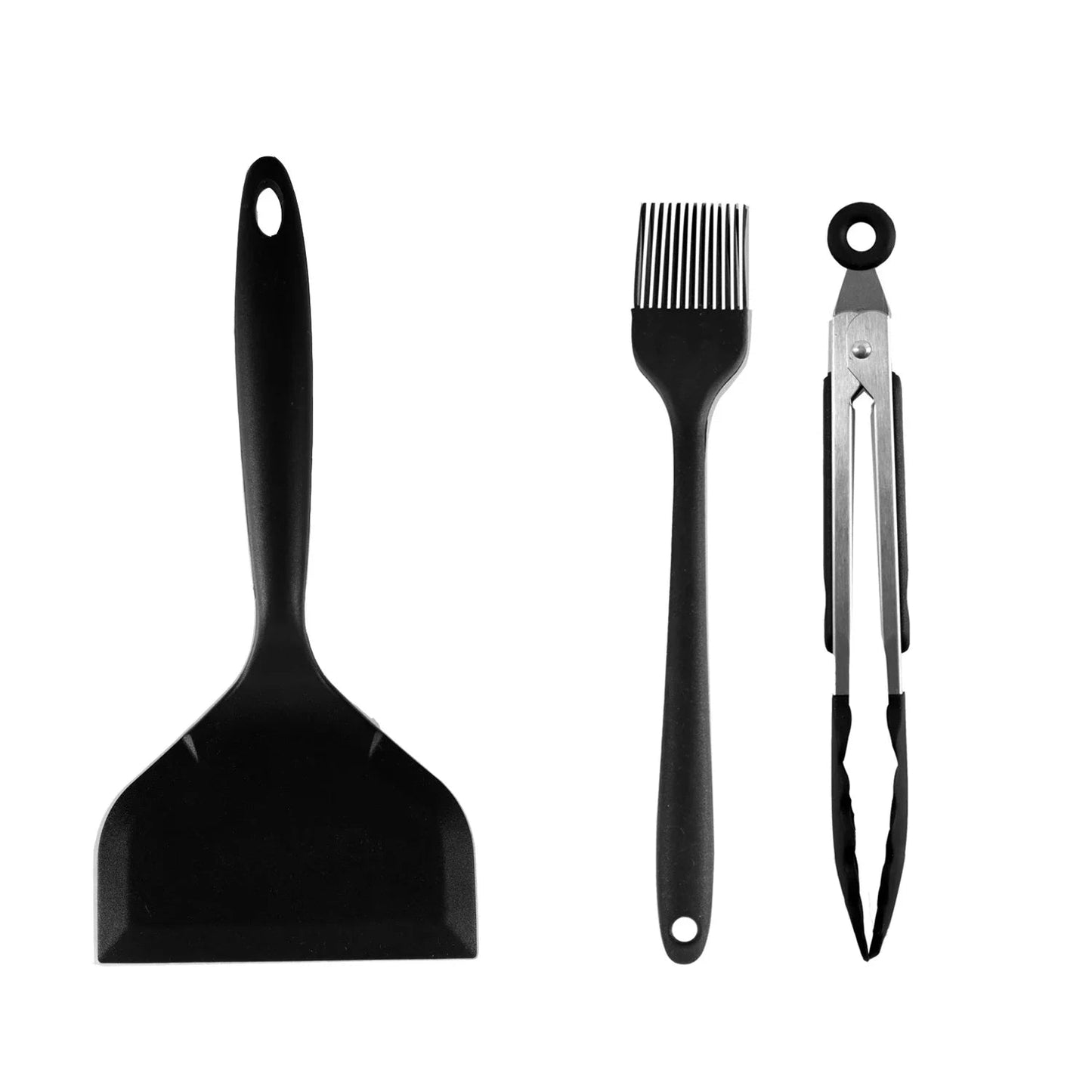 13-Piece Black Silicone Kitchen Utensil Set with Holder – Heat Resistant Non-Stick Cooking Tools