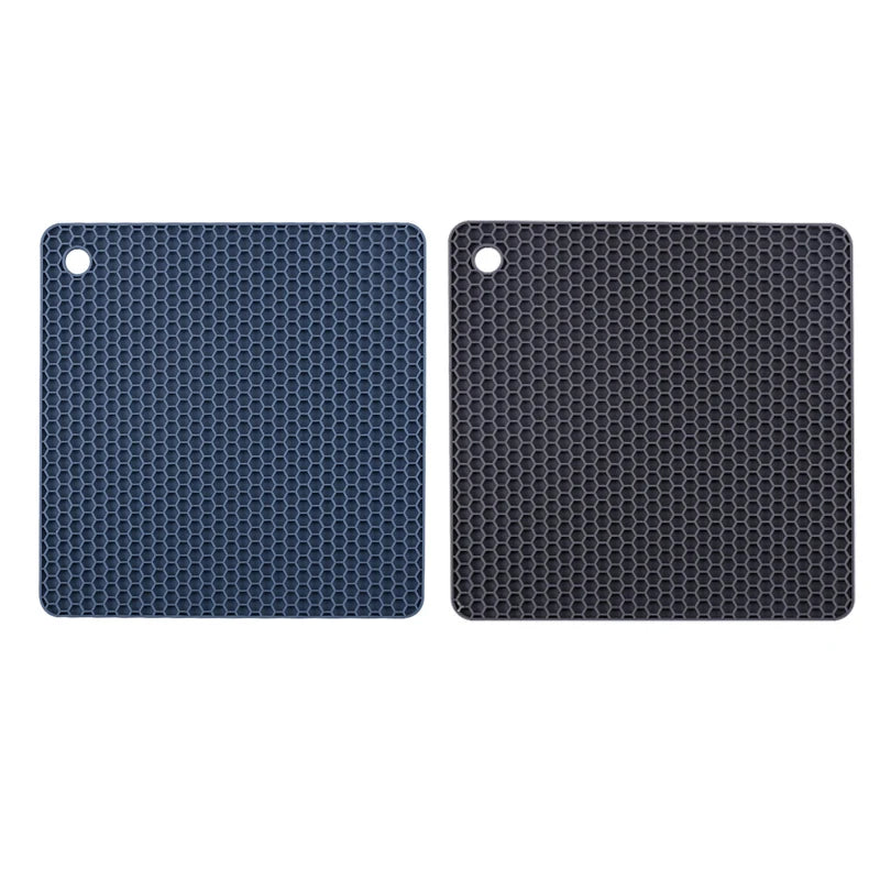 Non-Slip Silicone Trivets for Hot Dishes – 2/4 Piece Set Heat Resistant Table Mats for Kitchen & Dining