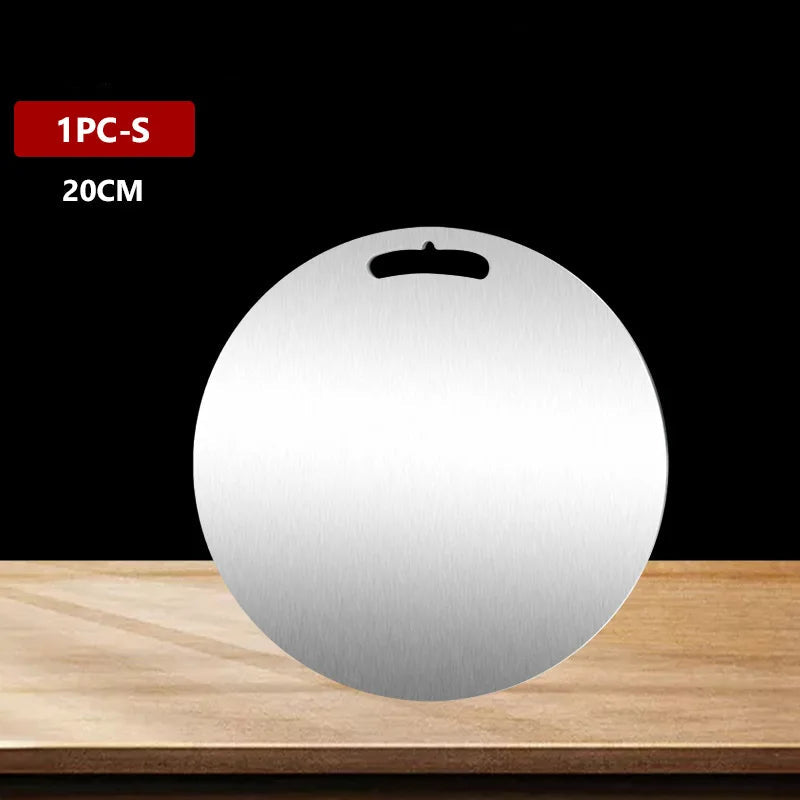 Stainless Steel Chopping Boards – Non-Slip, Hygienic Food Prep Boards in Round & Rectangular Styles
