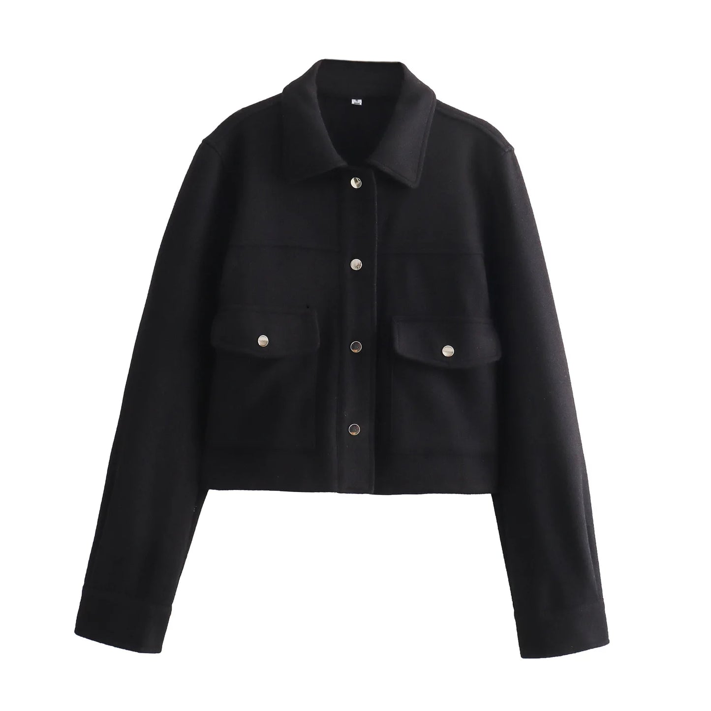 Noa Cropped Lightweight Utility Jacket – Casual Spring Shacket with Front Pockets in Beige, Pink, Green, Khaki & Black