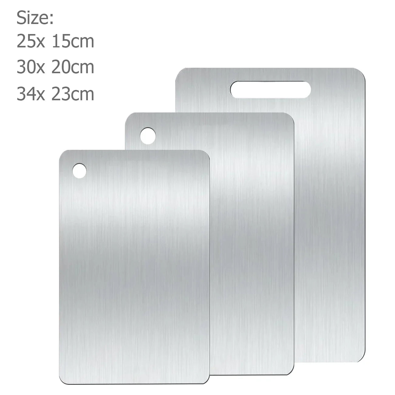 Stainless Steel Chopping Boards – Non-Slip, Hygienic Food Prep Boards in Round & Rectangular Styles