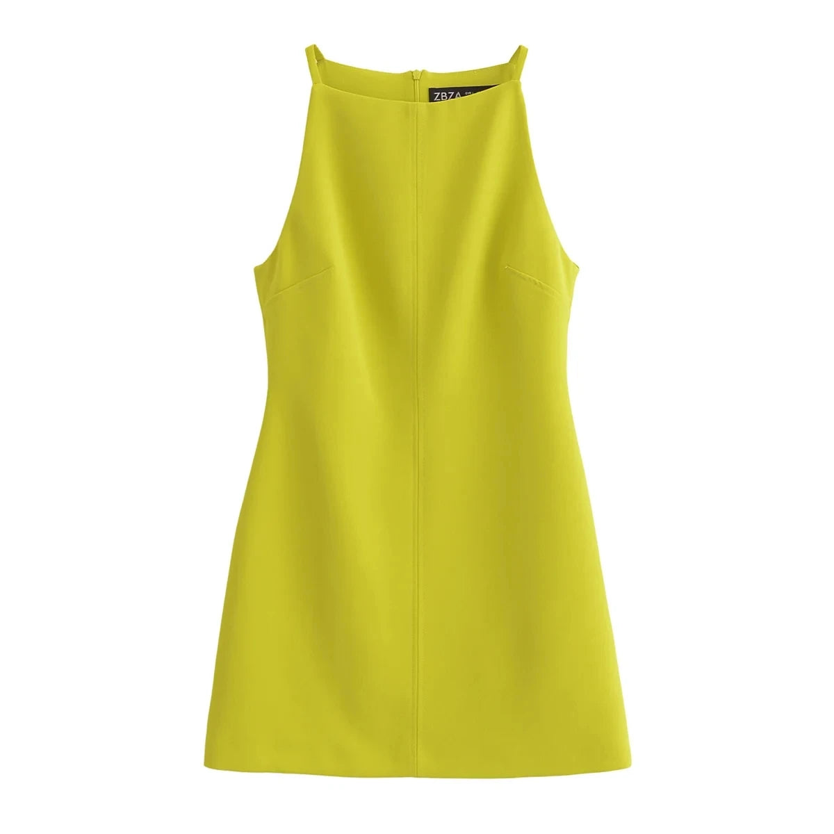 Valoria High Neck Sleeveless Mini Dress – Tailored Summer Day Dress