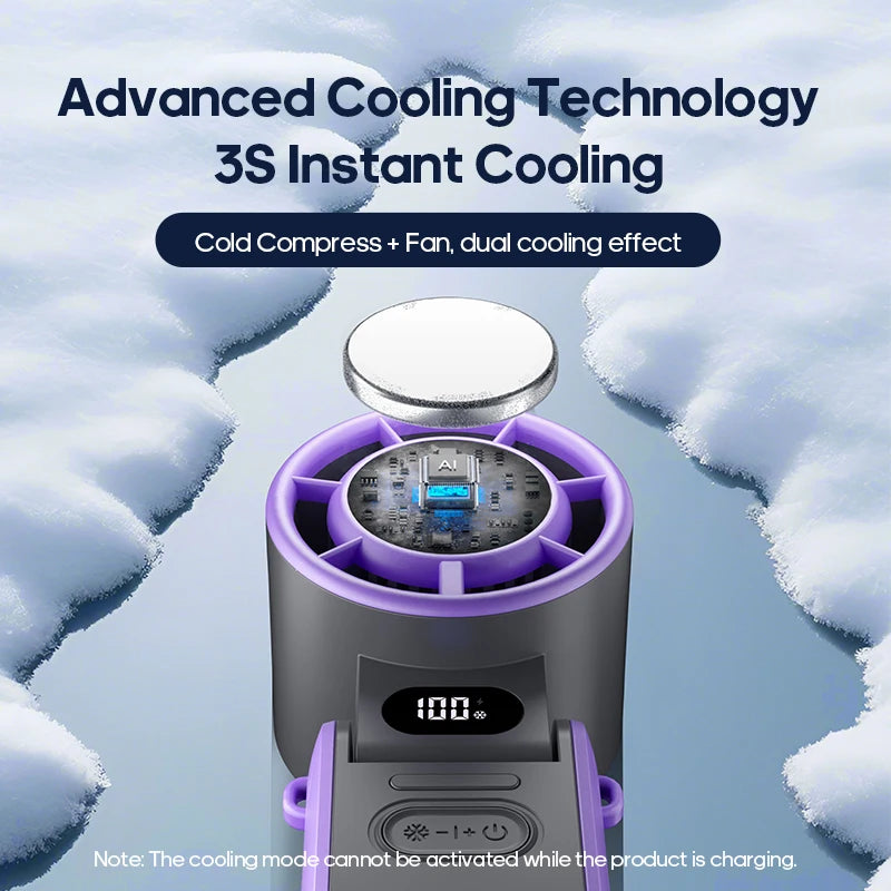 Portable Rechargeable Handheld Fan – 12-Hour Mini Cooling Fan with Adjustable Speeds