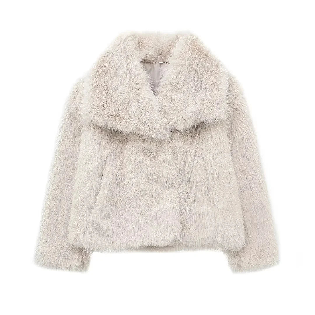 Luxurious Faux Fur Women’s Jacket