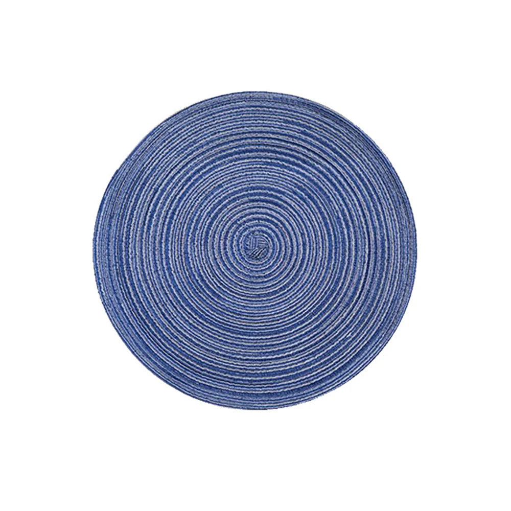 Round Woven Placemats in Vibrant Colours for Stylish Dining