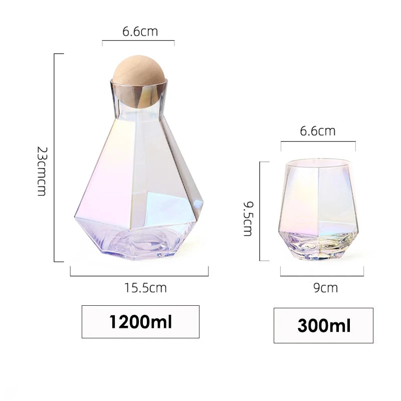 Halden Glass Carafe with Glasses – Water & Juice Serving Set