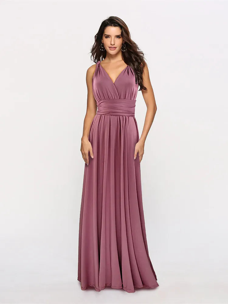 Marzella Multiway Maxi Dress – Tie Wrap Bridesmaid and Formal Occasion Gown in Multiple Colours