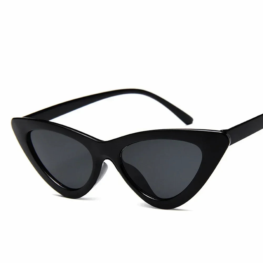 Selene Cat Eye Sunglasses – Vintage Slim Frame UV Eyewear for Women