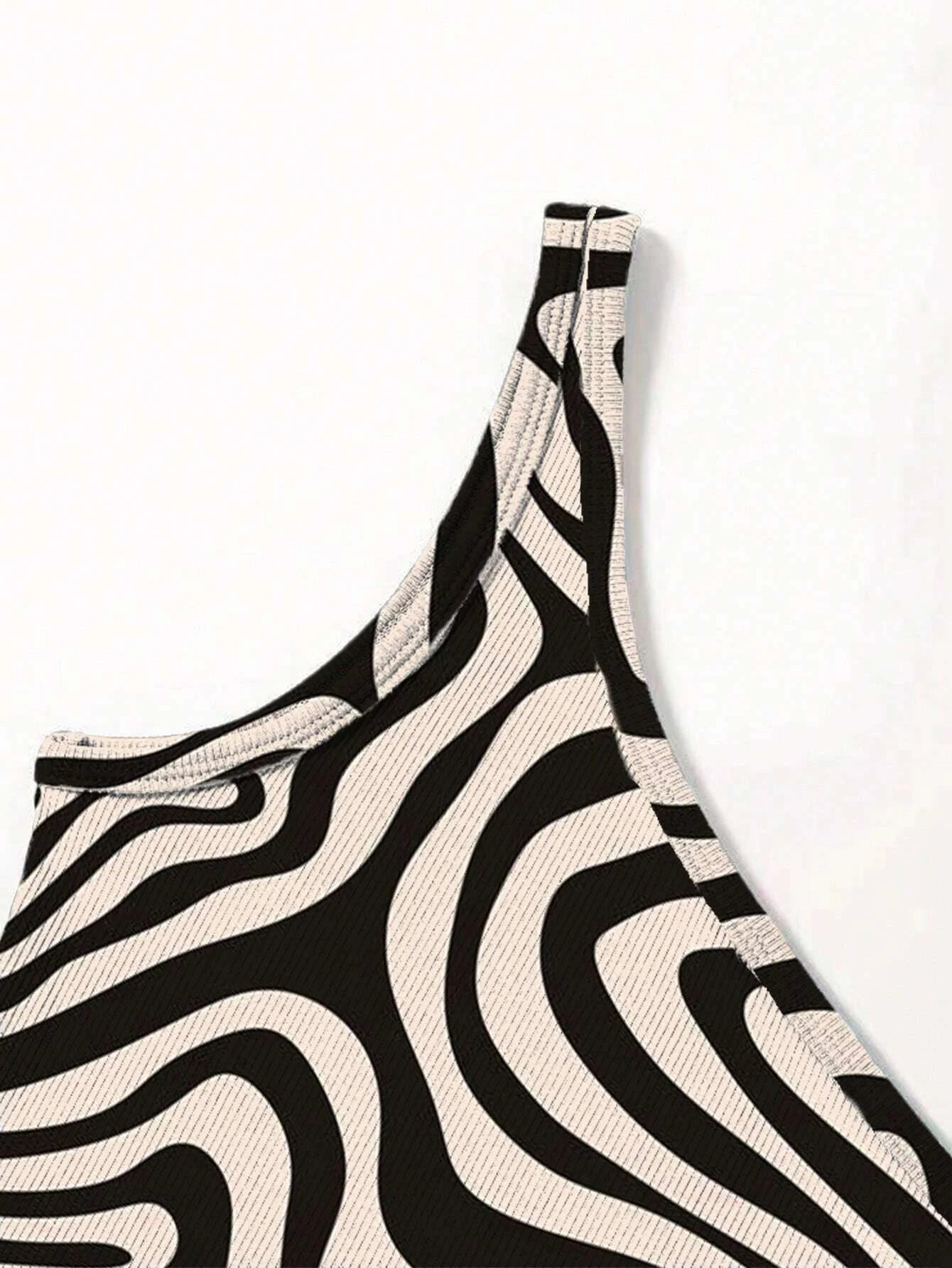 Zebra Print One-Shoulder Crop Top: A Bold and Trendy Statement Piece