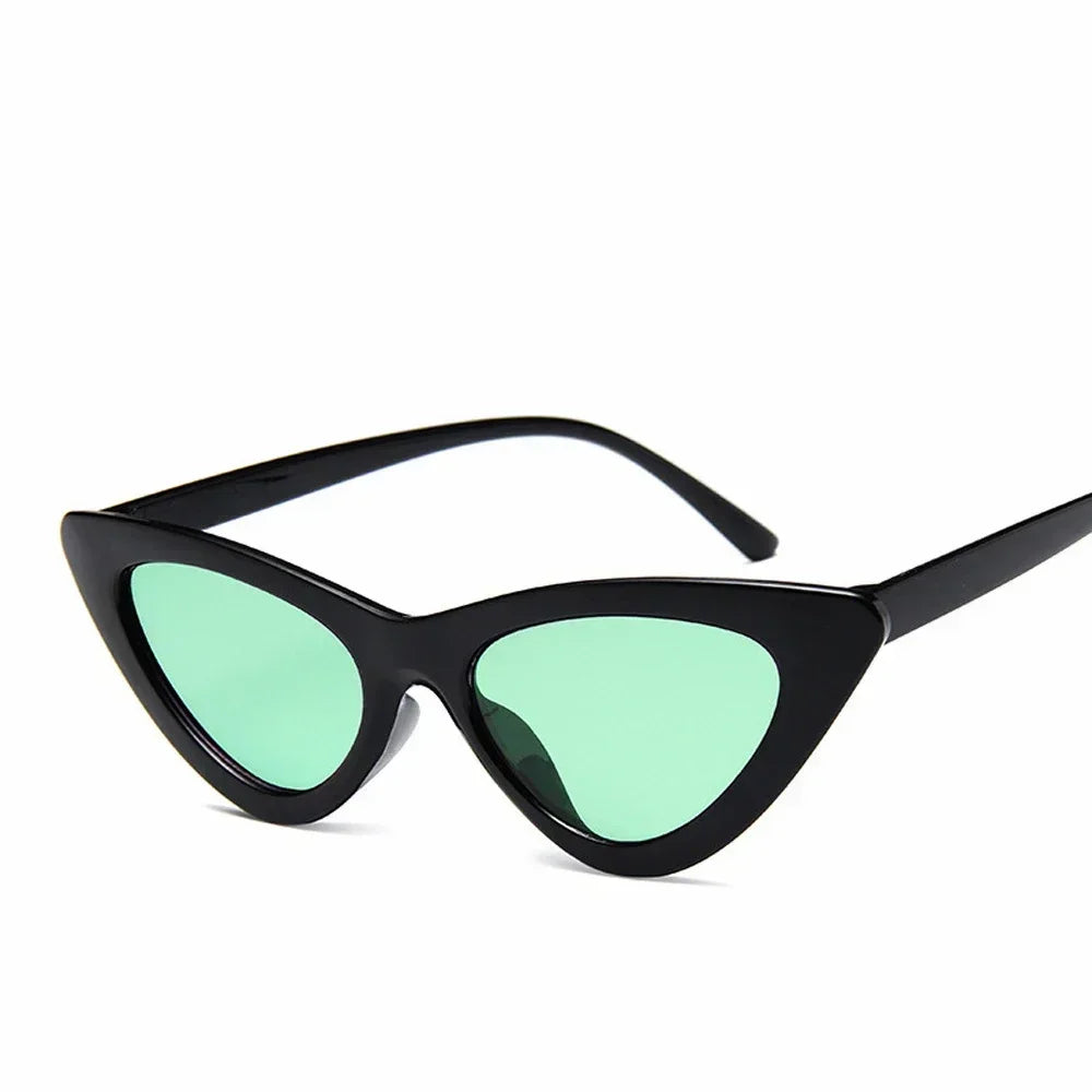 Selene Cat Eye Sunglasses – Vintage Slim Frame UV Eyewear for Women