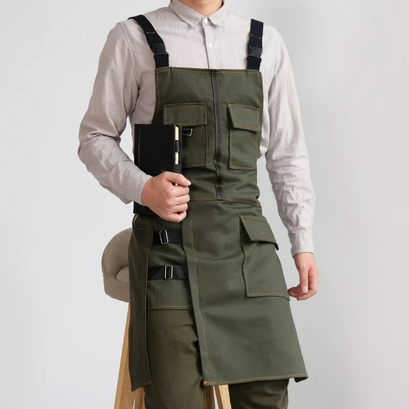 Heavy Duty Utility Apron – Multi-Pocket Adjustable Workwear Apron