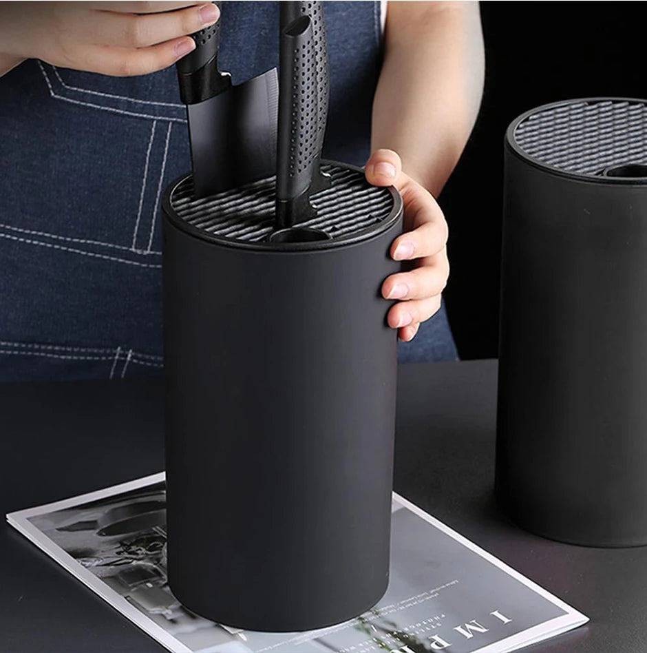 Kitchen Utensil Holder – Multi-Section Countertop Caddy for Cooking Tools & Knives