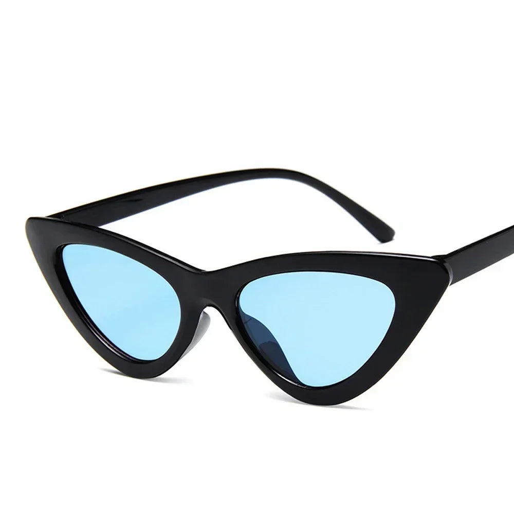 Selene Cat Eye Sunglasses – Vintage Slim Frame UV Eyewear for Women