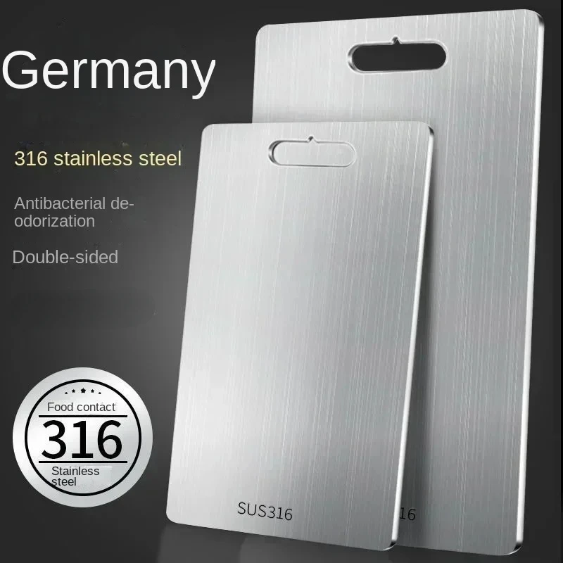 Double-Sided Stainless Steel Chopping Board – Hygienic, Durable & Scratch-Resistant