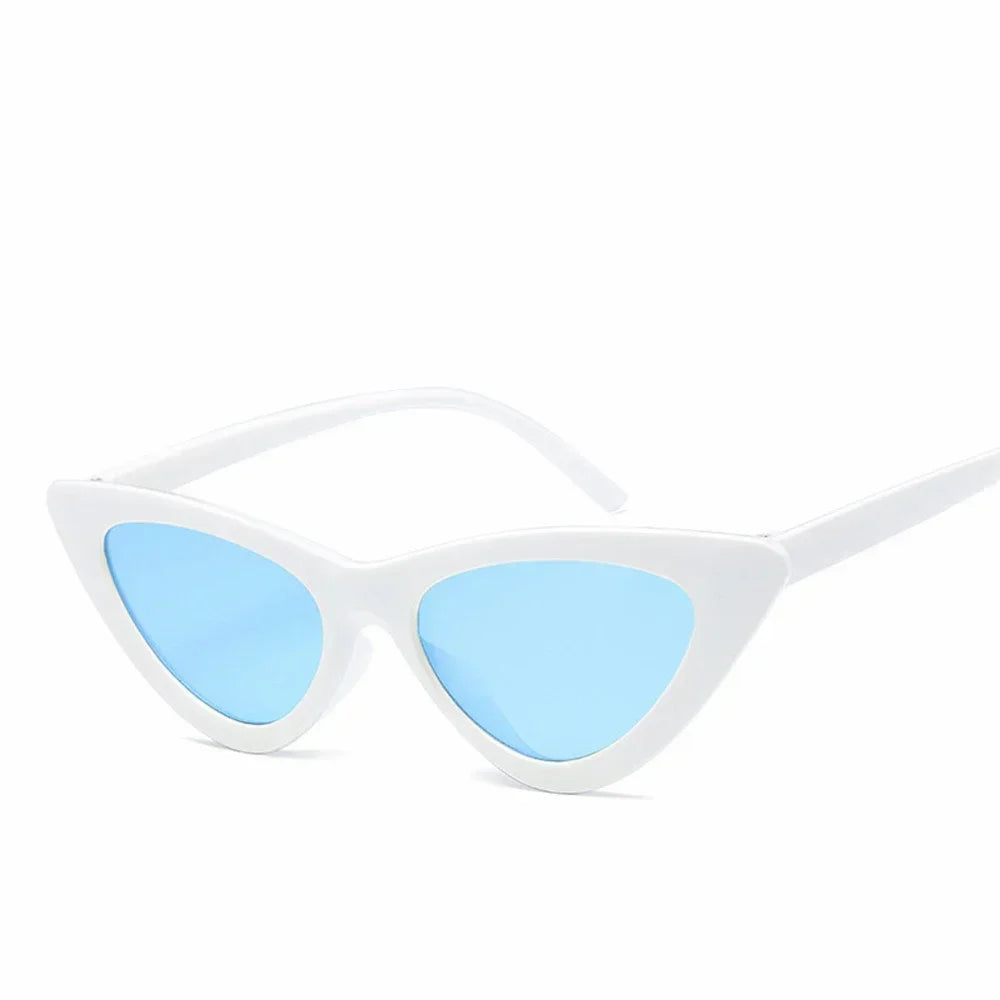 Selene Cat Eye Sunglasses – Vintage Slim Frame UV Eyewear for Women