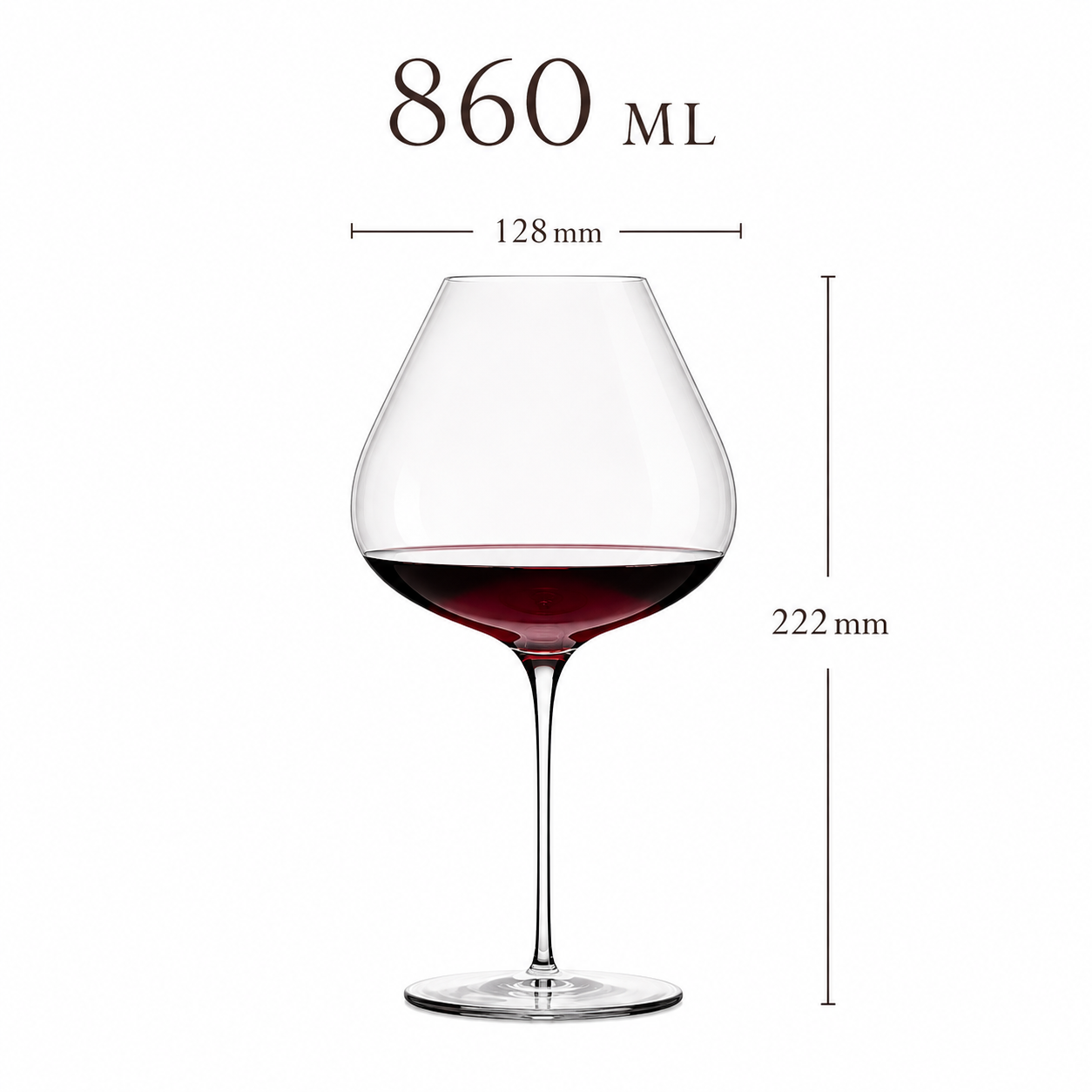 Vintner Collection Handcrafted Crystal Wine Glass – Premium Aroma Wine Goblet