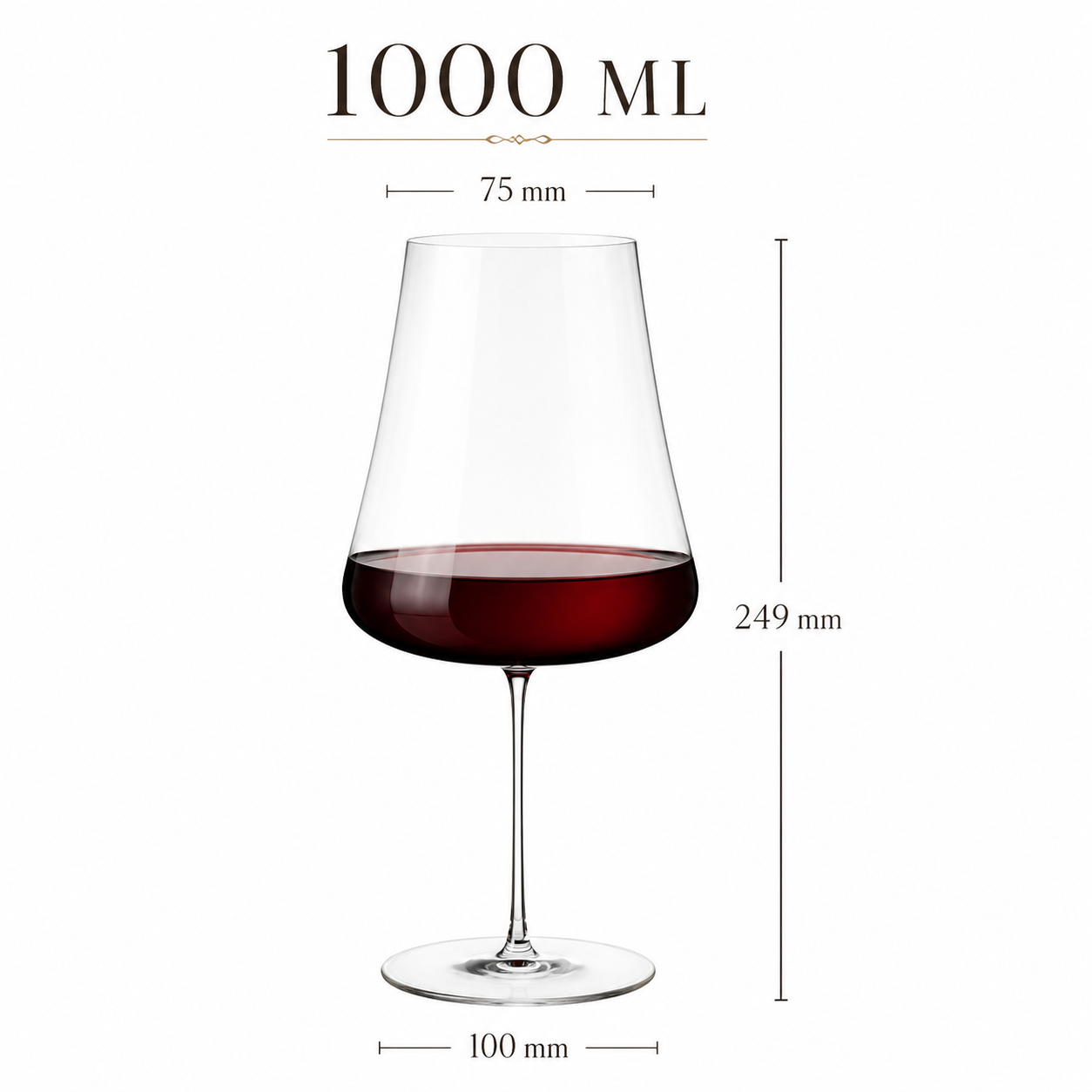 Vintner Collection Handcrafted Crystal Wine Glass