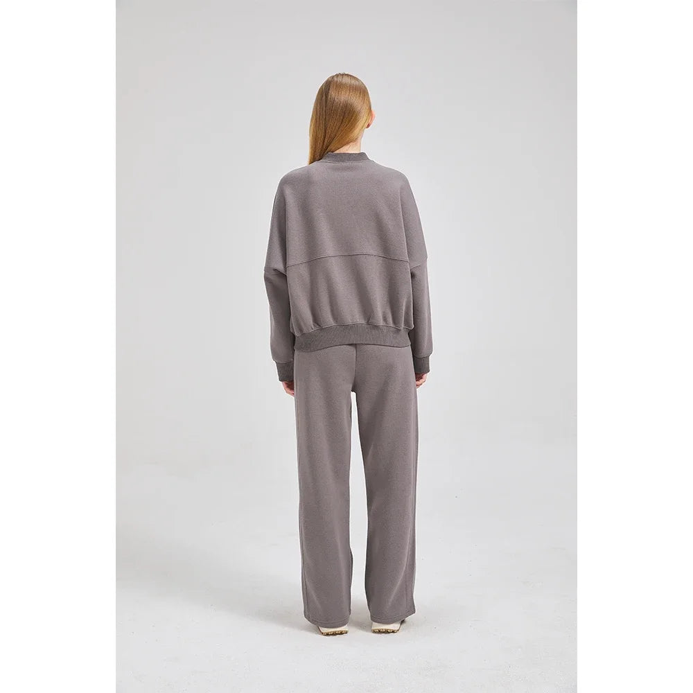 Zip Through Bomber Straight Leg Tracksuit