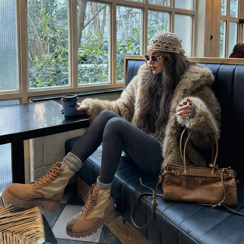 Esméa Plush Hooded Faux Fur Coat – Luxury Faux Fur Outerwear