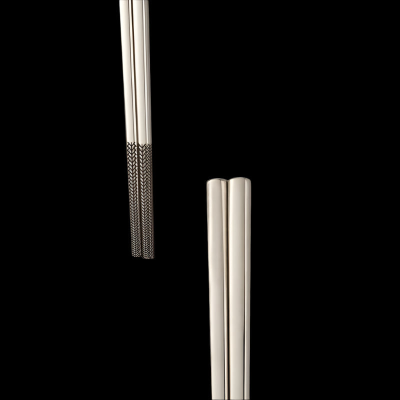 Stainless Steel Chopsticks – Engraved Metal Chopsticks Set for Sushi, Ramen & Daily Dining