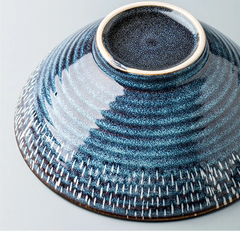 Harbour Stone Ceramic Serving Bowl – Noodle, Soup, Salad & Pasta Bowl
