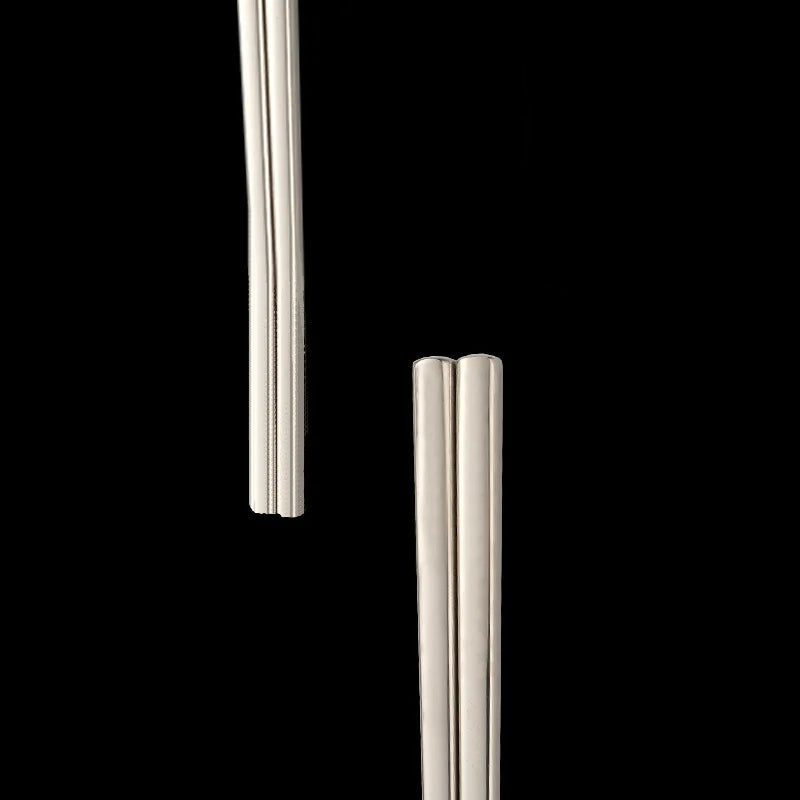 Stainless Steel Chopsticks – Engraved Metal Chopsticks Set for Sushi, Ramen & Daily Dining