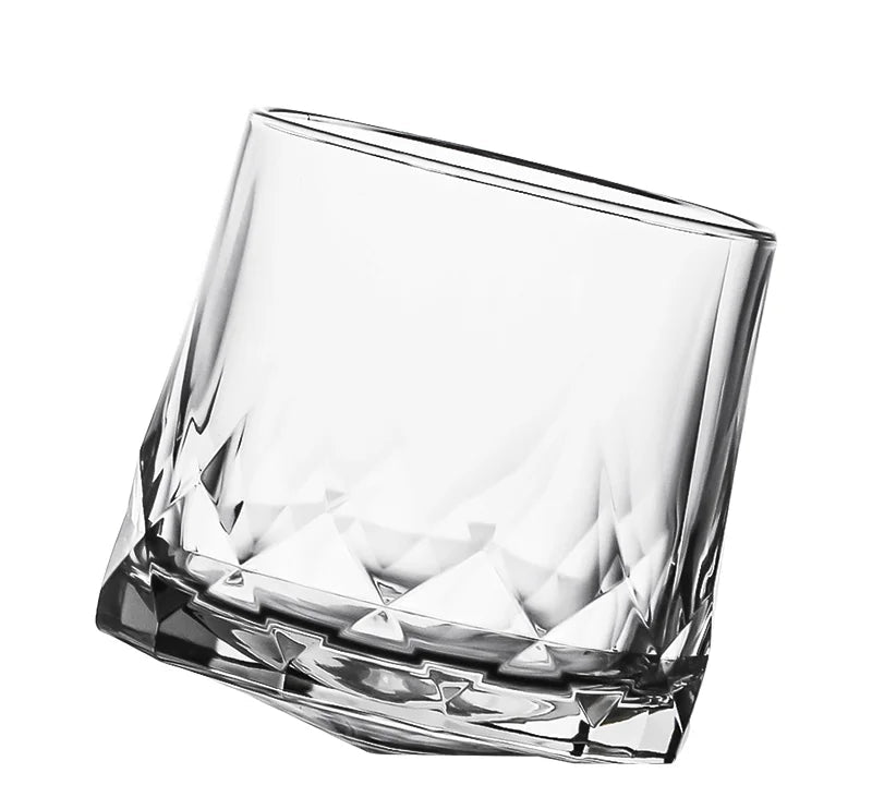 Lumen Angled Crystal Whisky Tumbler Glass 300ml