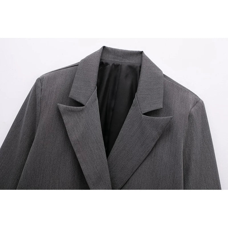 Harper Double-Breasted Suit Jacket – Chic Office Wear & Smart Casual Style Blazer