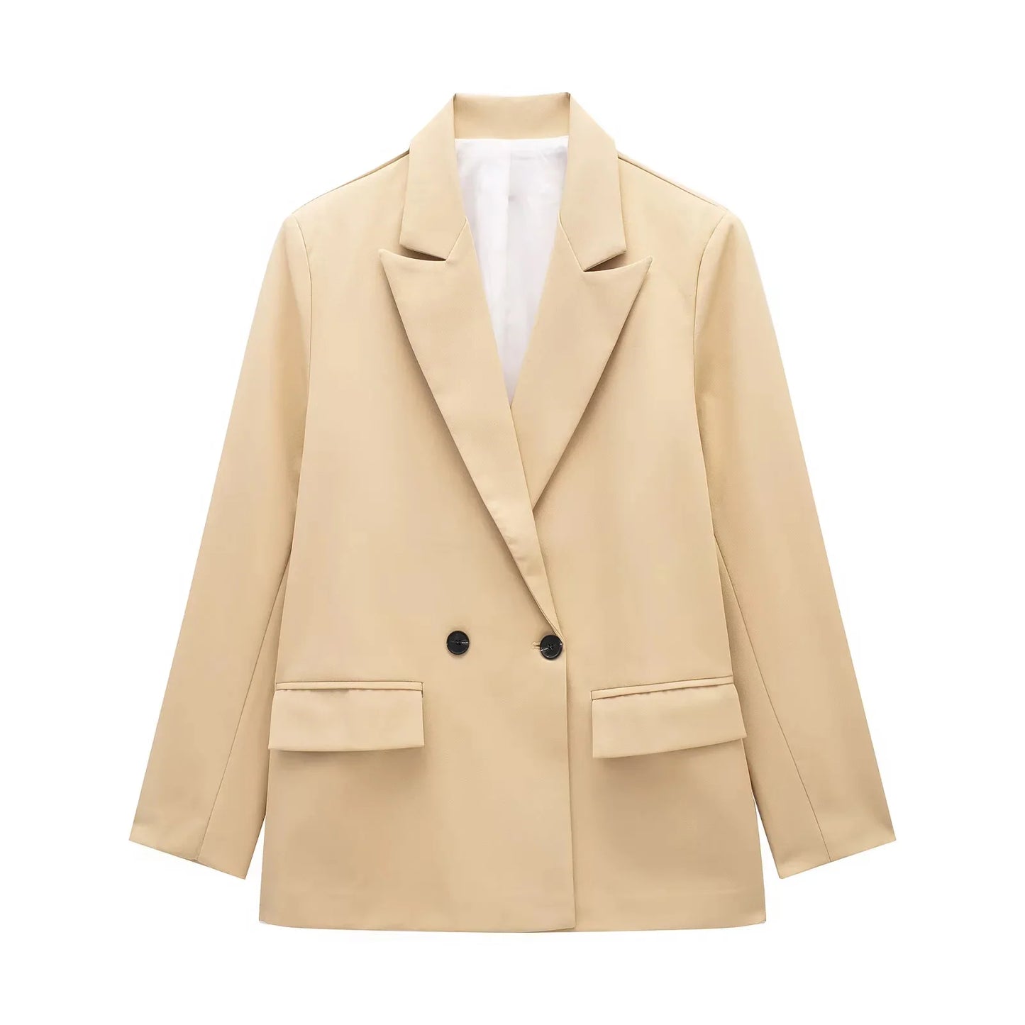 Harper Double-Breasted Suit Jacket – Chic Office Wear & Smart Casual Style Blazer