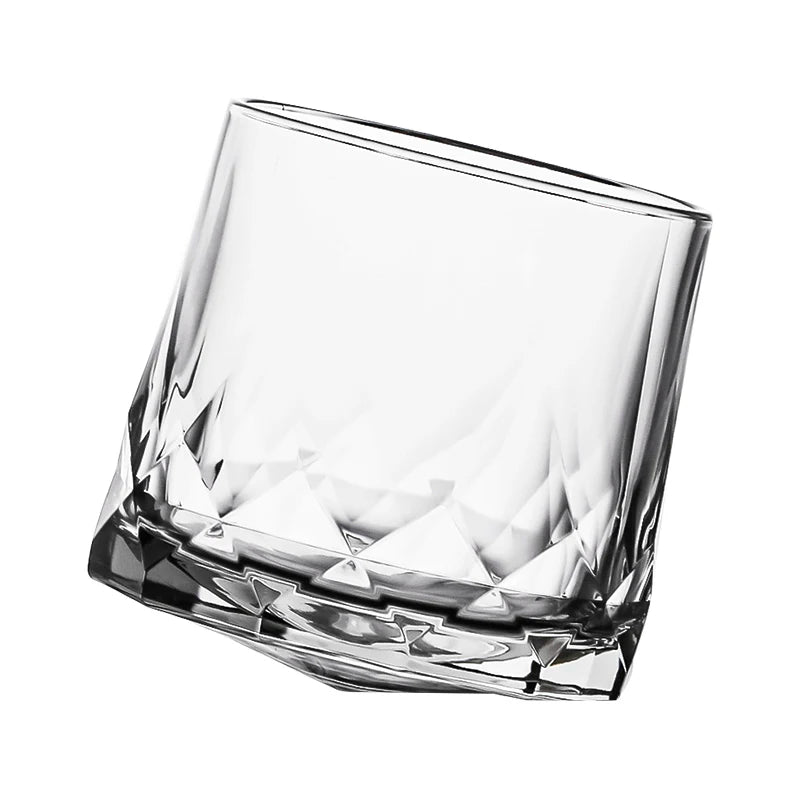 Lumen Angled Crystal Whisky Tumbler Glass 300ml