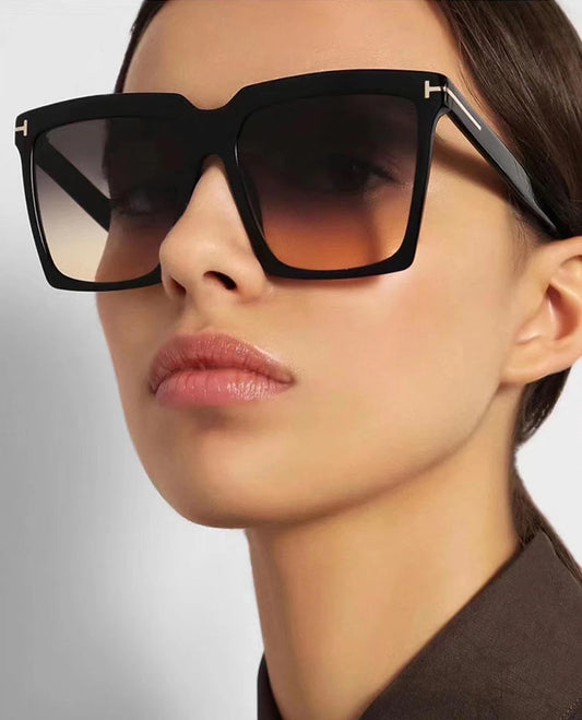 Avanti Oversized Square Sunglasses – Gradient Lens Fashion Shades for Women