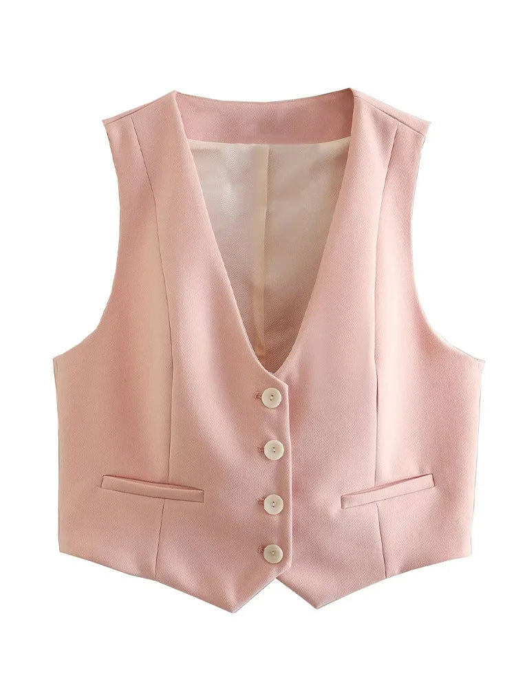 Mia Sleeveless Waistcoat & Culottes Suit Set – Tailored Suit Co Ord Set
