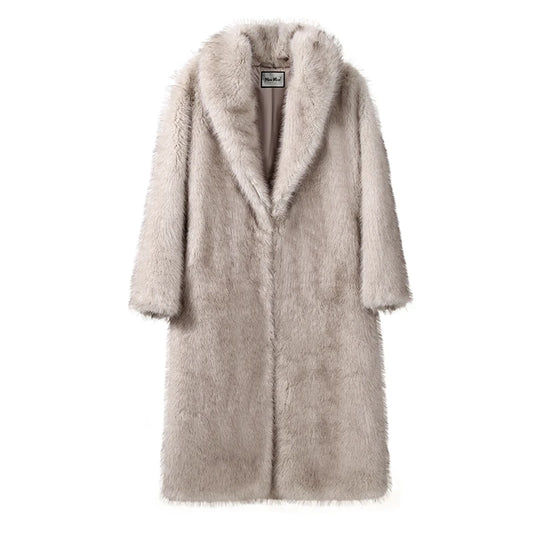 Ophelia Long Luxe Faux Fur Coat – Elegant Winter Outerwear