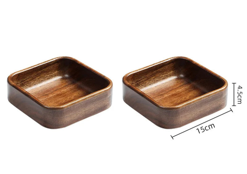 Natural Wooden Serving Trays – Solid Wood Snack, Tea & Breakfast Platters in Multiple Shapes & Sizes