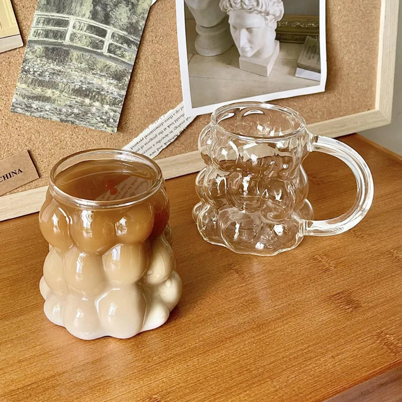 Lunaro Bubble Mug & Tumbler – Heat Resistant Glass