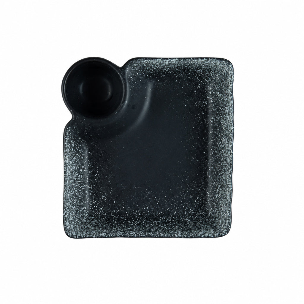 Namiya Ceramic Dumpling Serving Plate – Dipping Sauce, Sushi & Snack Dish