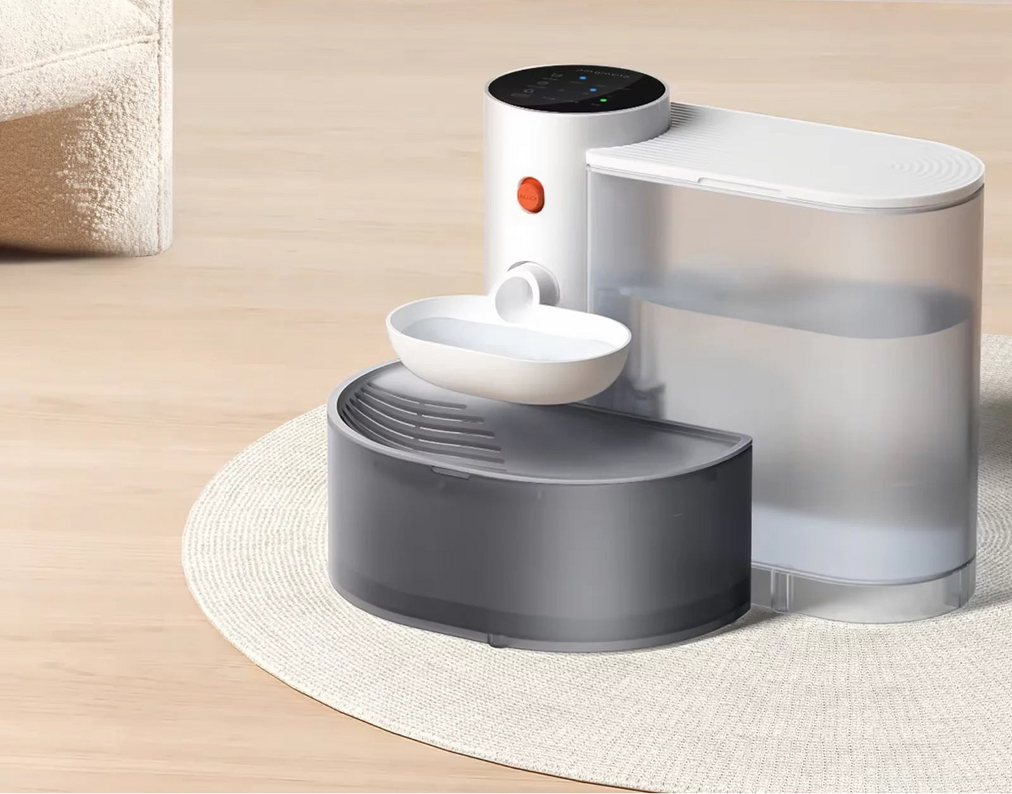 Smart Wireless Cat Water Fountain – Rechargeable Large Capacity Filter-Free Automatic Pet Water Dispenser with Dual-Tank Fresh and Waste Separation