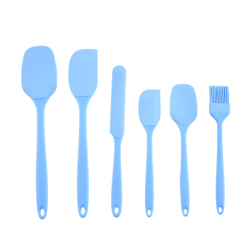 Silicone Kitchen Utensil Set 6 Piece – Heat Resistant Spatula Set for Cooking & Baking, Non Stick Kitchen Tools