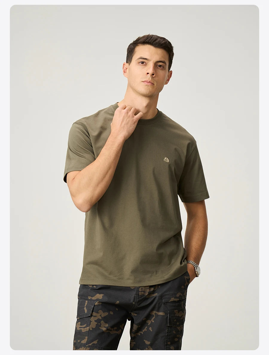 Classic Cotton Crew Neck T-Shirt for Men – Regular Fit Everyday Tee in Multiple Colours