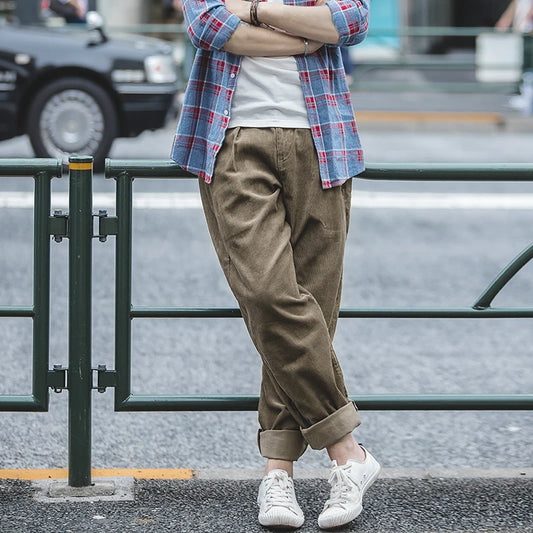 Helston Straight Leg Corduroy Trousers – Relaxed Fit Men’s Casualwear