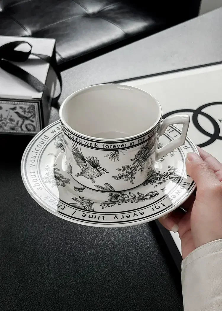 Bramble & Wren Ceramic Tea Cup & Saucer Gift Set