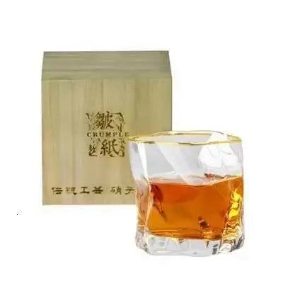 Virello Sculpted Whiskey Glass with Gift Box – Elegant Drinking Glass for Home Bar & Gifting