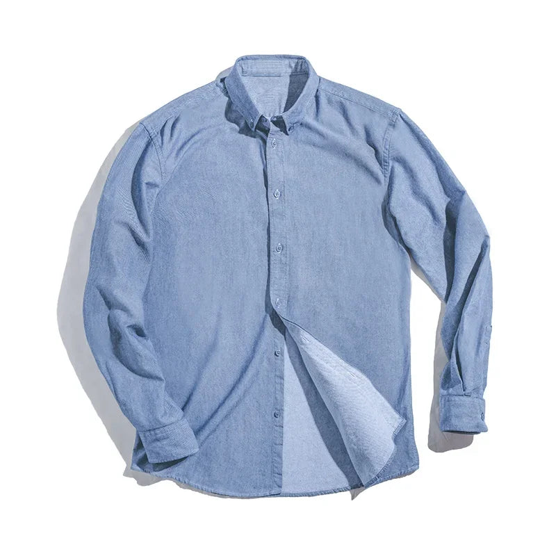 Ellison Men’s Oxford Button Down Shirt – Long Sleeve Smart Casual Business Shirt